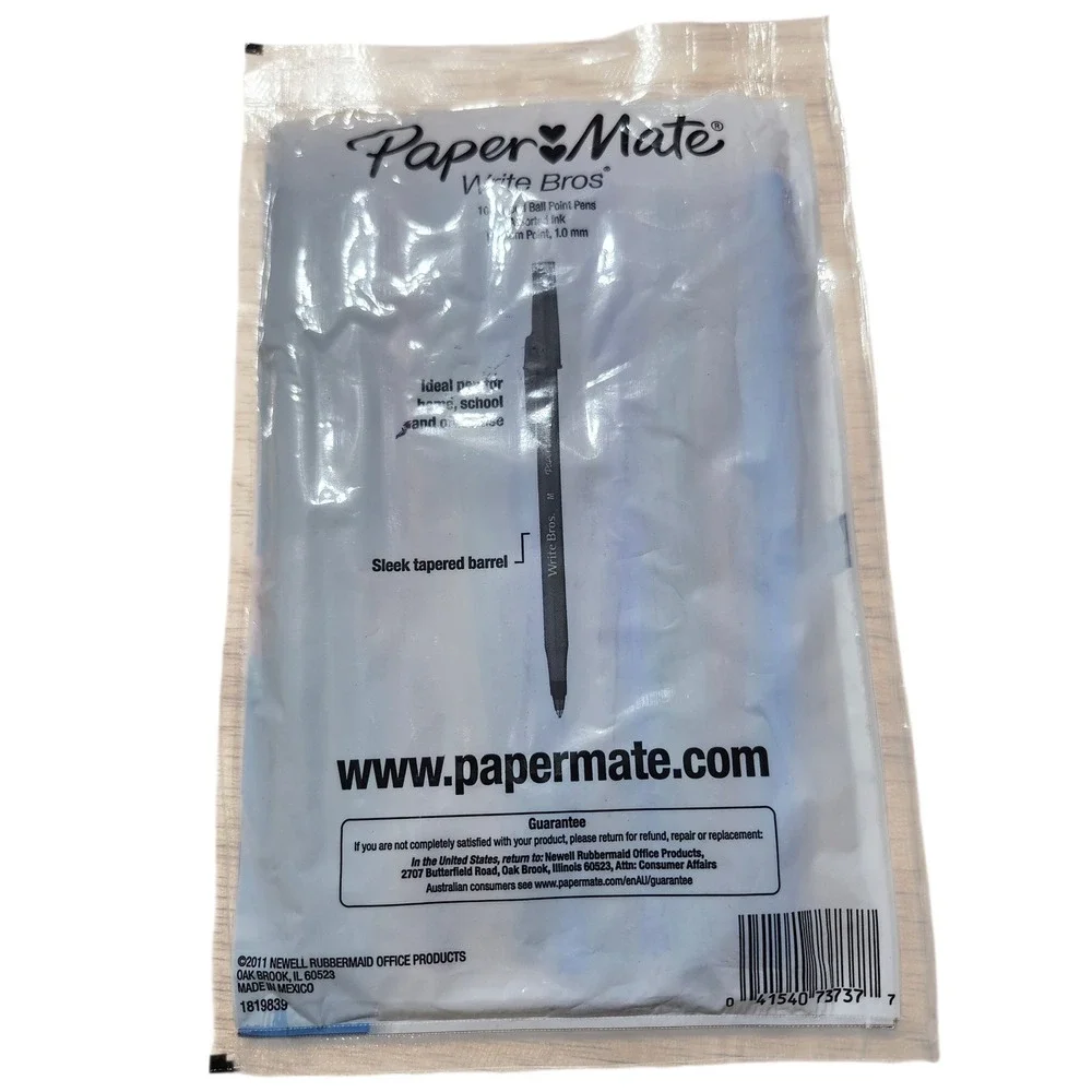 Paper Mate Write Bros‎ 10 Pack Red Ballpoint Pens Medium Point 1.0mm New 2011